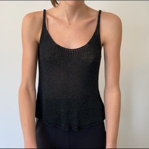 Brandy Melville knit black tank